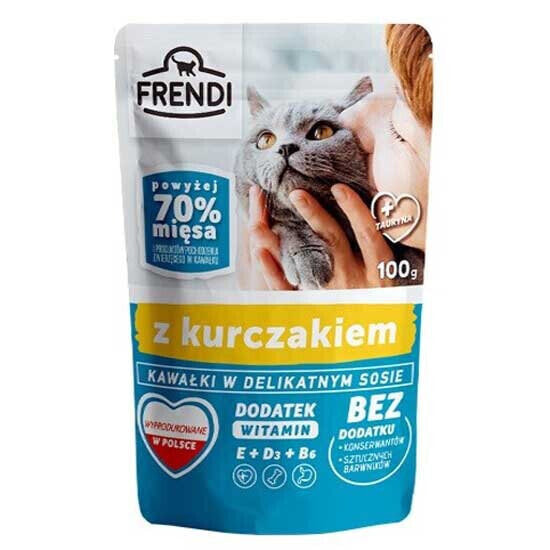 FRENDI Pieces in sauce with chicken 100g wet food for cat