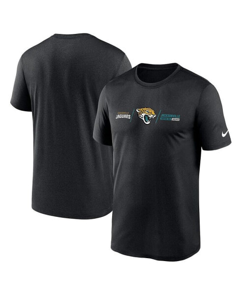 Men's Black Jacksonville Jaguars Horizontal Lockup Legend T-shirt