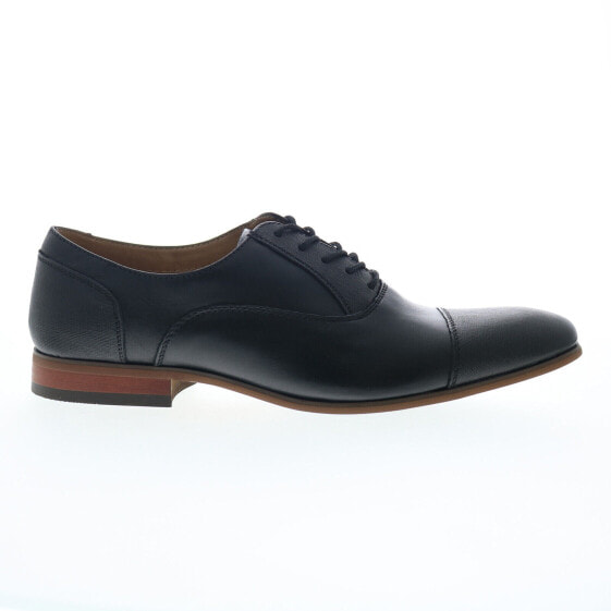 La Milano Liverpool A121005 Mens Black Oxfords Cap Toe Shoes 10