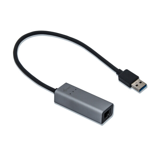 i-tec Metal USB 3.0 Gigabit Ethernet Adapter - Wired - USB - Ethernet - 1000 Mbit/s - Black - Grey