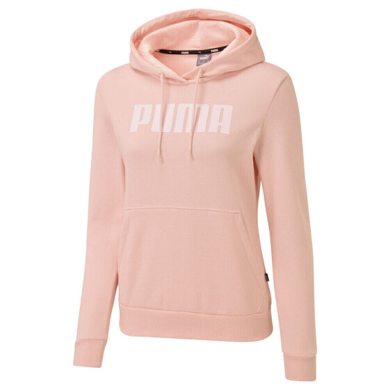 Puma Essentials FullLength Logo Hoodie Womens Pink Casual Outerwear 84719707