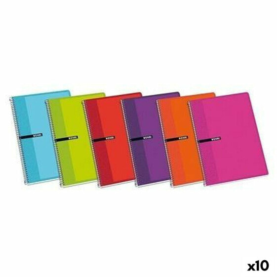 ноутбук ENRI Мягкая обложка 80 Листья 21,5 x 15,5 cm (10 штук)