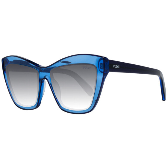 Emilio Pucci Sonnenbrille EP0081 92X 55 Damen Blau