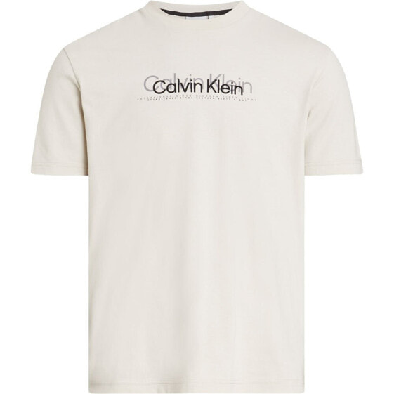 CALVIN KLEIN Double Flock Logo short sleeve T-shirt
