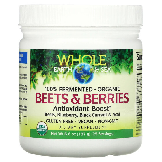 Whole Earth & Sea, Beets & Berries Antioxidant Boost, 6.6 oz (187 g)