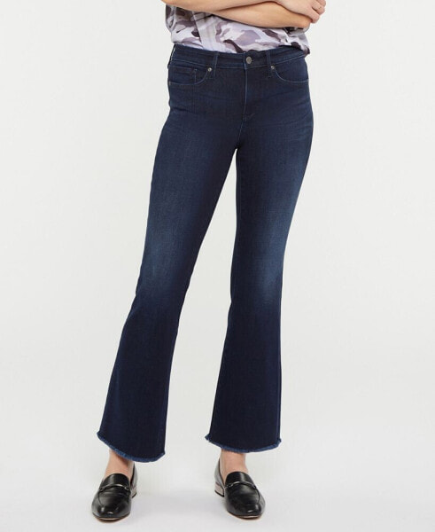 Women's Ava Daring Ankle Flare with Fray Hems Jeans