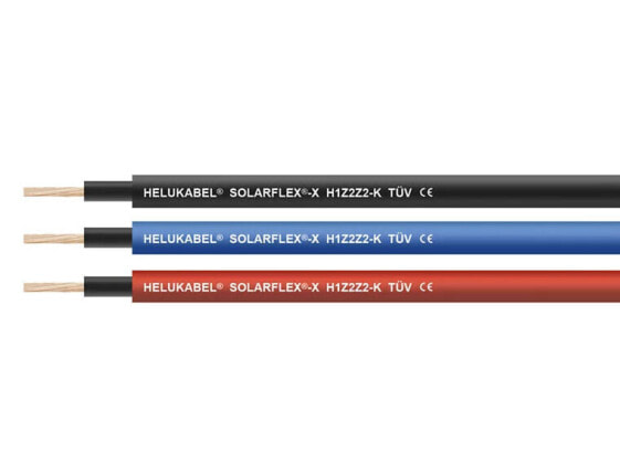 Helukabel SOLARFLEX®-X H1Z2Z2-K 11022085-100 Photovoltaikkabel 1 x 120 mm² Schwarz 100 m