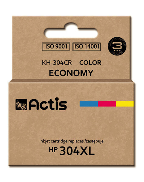 Actis KH-304CR ink (replacement for HP 304XL N9K07AE; Premium; 18 ml; color) - High (XL) Yield - Dye-based ink - 18 ml - 1 pc(s) - Single pack