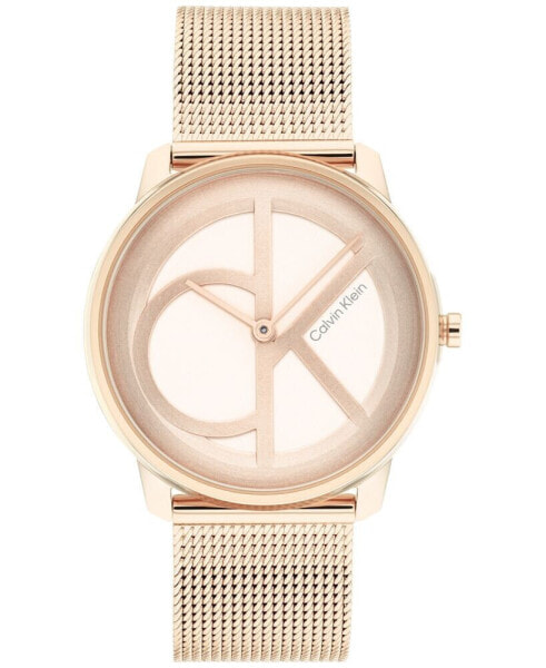 Carnation Gold-Tone Mesh Bracelet Watch 35mm