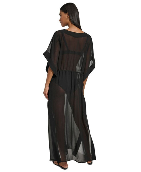 Платье для пляжа DKNY женское Tie-Front Cover-Up Kaftan