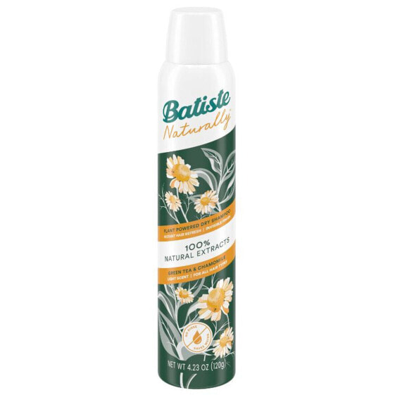 Сухой шампунь освежающий Batiste Naturally 200 мл Зеленый чай Ромашка