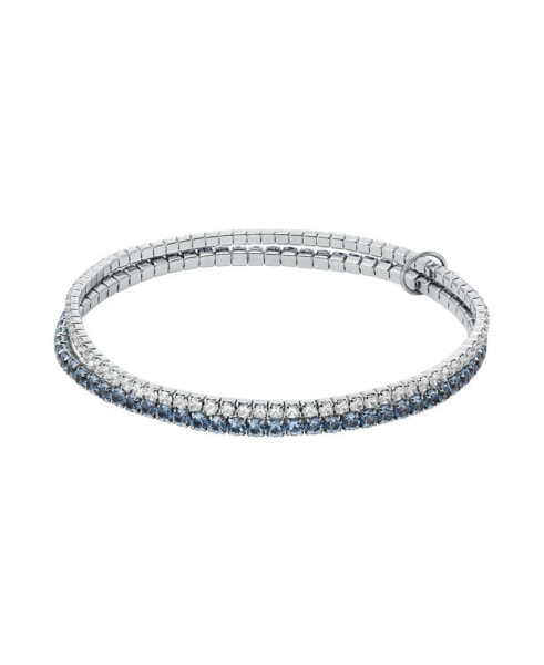 Platinum-Plated Brass Double Bracelet Set