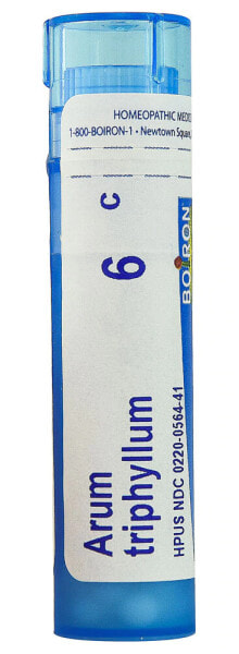 Boiron Arum Triphyllum 6C Гомеопатическое средство на основе трилистника для лечения охриплости 80 пеллет