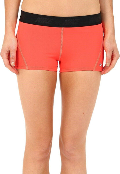 Nike 166996 Womens Color Block Swimwear Boy Shorts Bright Crimson Size Medium