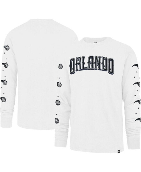 Men's White Orlando Magic City Edition Downtown Franklin Long Sleeve T-shirt