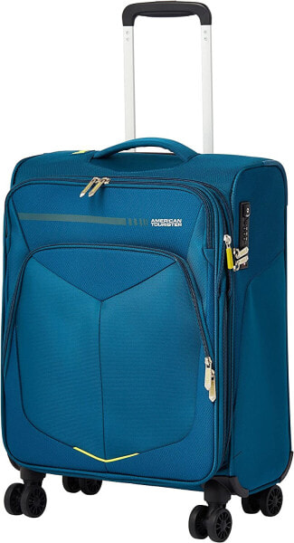 American Tourister Summerfunk Suitcase, Blue (Navy), Spinner S Erweiterbar (55 cm - 46 L), Spinner S Expandable (55 cm - 46 L)