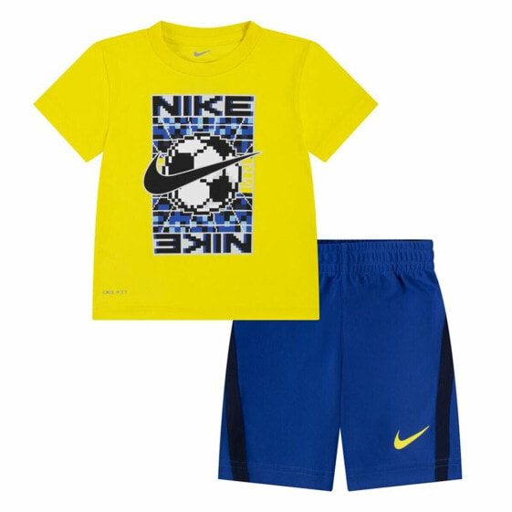Спортивный костюм Nike Df Icon для детей Жёлтый Синий Разноцветный 2 Предметы