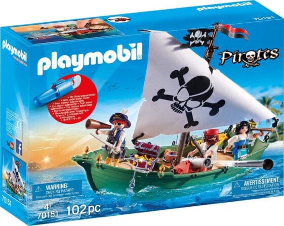 Игровой набор Пиратский корабль PLAYMOBIL Pirates 70151