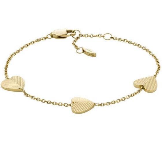 Delicate gold-plated heart bracelet Harlow JF04653710