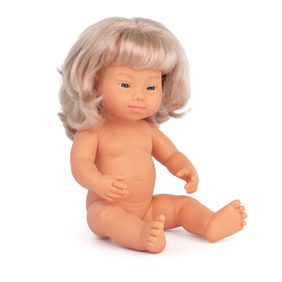 Кукла для детей Miniland со синдромом Дауна Blonde 38 см Baby Doll