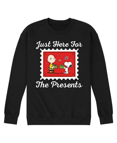 Men's Peanuts Holidays Crew-neck Fleece T-shirt