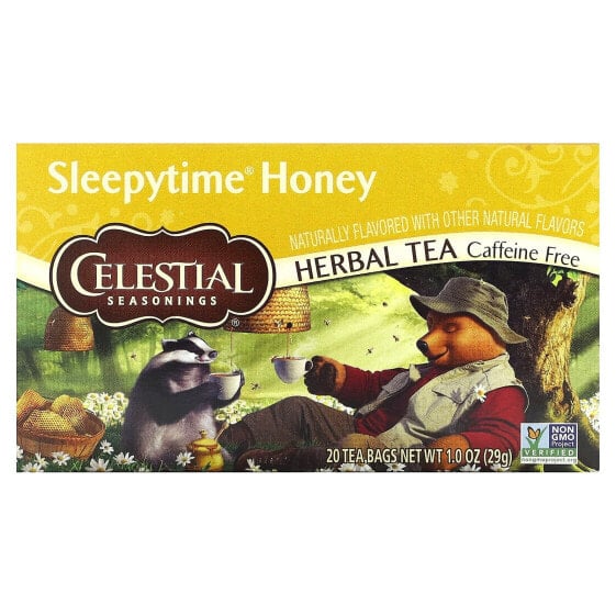 Herbal Tea, Sleepytime Honey, Caffeine Free, 20 Tea Bags 1 oz (29 g)