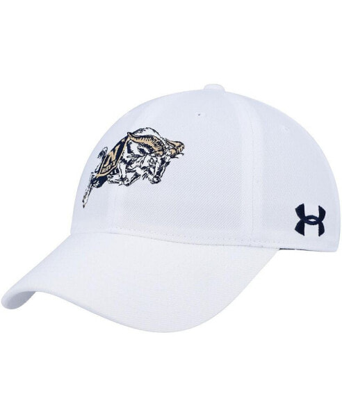 Men's White Navy Midshipmen Classic Adjustable Hat