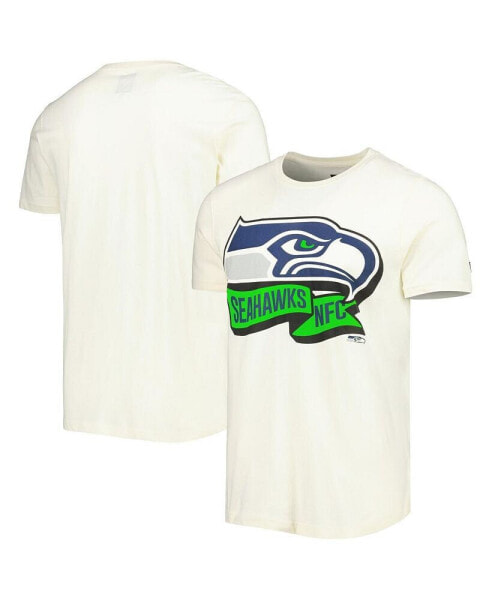 Men's Cream Seattle Seahawks Sideline Chrome T-shirt