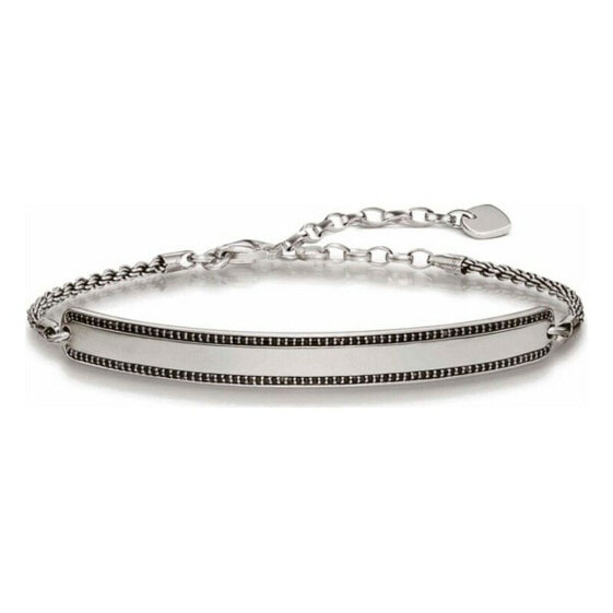 Браслеты унисекс Thomas Sabo LBA0009-643-11 Серебристый Чёрный 19 cm 15-18 cm