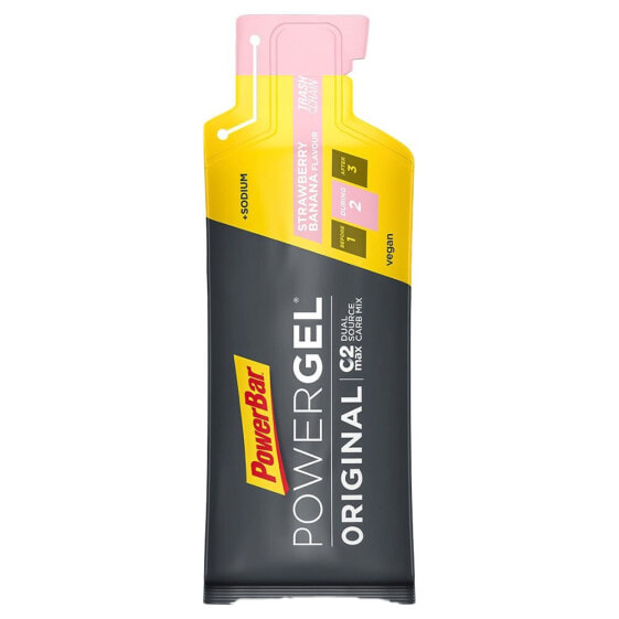 Энергетический гель PowerGel Original от POWERBAR, клубника и банан, 41 г, спортивное питание