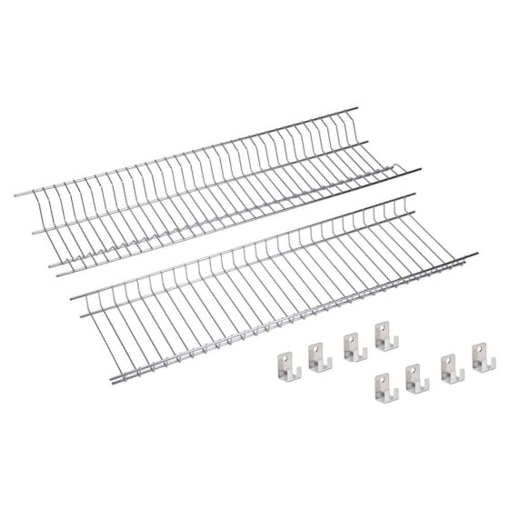 SAUVIC Kit 85 cm stainless steel dish drainer cabinet