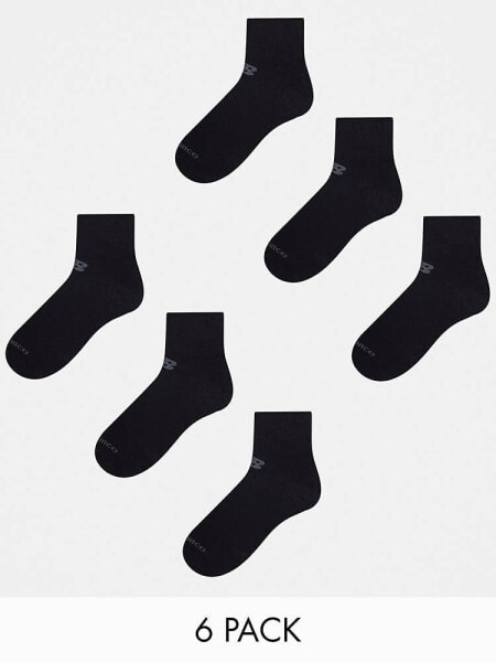 New Balance performance ankle sock 6 pack in black