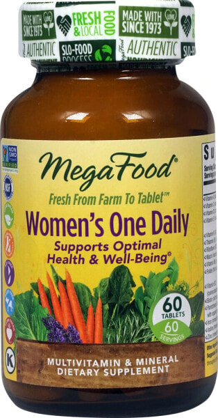 MegaFood Women's One Daily Комплекс мультивитаминов и минералов для женщин 60 таблеток