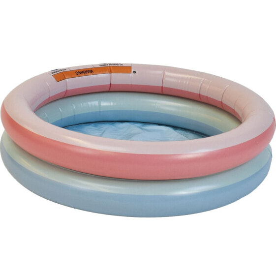 SWIM ESSENTIALS Rainbow Baby Pool 60 cm Dia 2 Rings