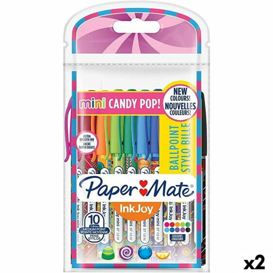 Набор ручек для офиса Paper Mate Mini Candy Pop Разноцветный 1 мм (2 шт)