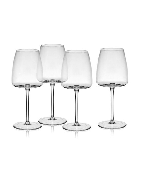 Cora 13 Ounce White Wine Glass 4-Piece Set