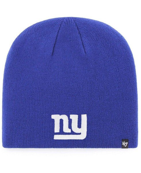 Men's Royal New York Giants Primary Logo Knit Beanie