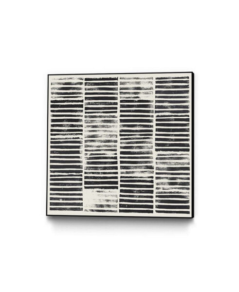 30" x 30" Stripe Block Prints I Art Block Framed Canvas