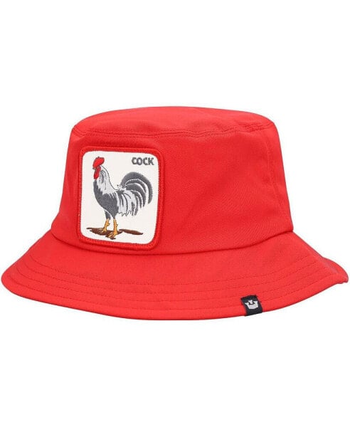 Men's Red Rooster Bucket Hat