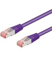 Wentronic CAT 6 Patch Cable S/FTP (PiMF) - violet - 10 m - Cat6 - S/FTP (S-STP) - RJ-45 - RJ-45