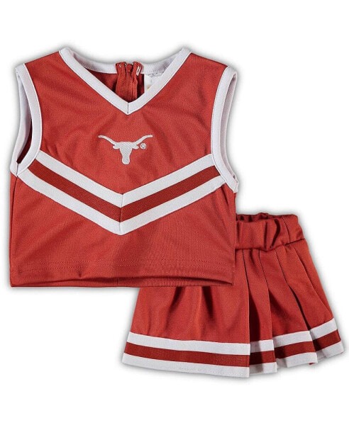 Girls Toddler Texas Orange Texas Longhorns Two-Piece Cheer Set