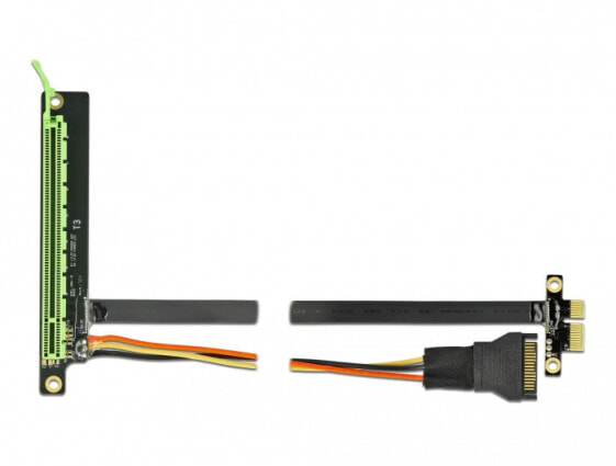 Delock 85762 - PCIe - PCIe - Black - Green - 0.3 m - 1 pc(s)