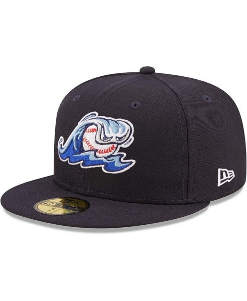 Men's Navy West Michigan Whitecaps Authentic Collection 59FIFTY Fitted Hat