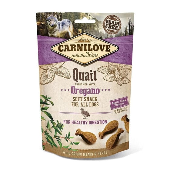 CARNILOVE 200g snack semi-moist oregano quail 10 units