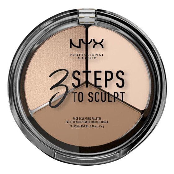 NYX Professional Makeup 3 Steps To Sculpt 15 g contouring palette für Frauen