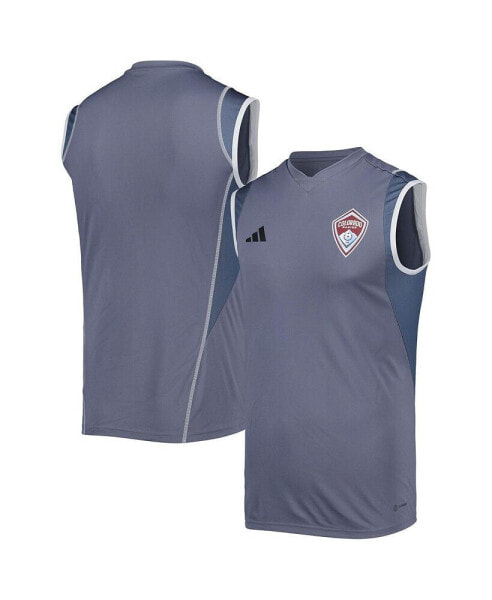 Men's Gray Colorado Rapids 2023 On-Field Sleeveless Training Jersey