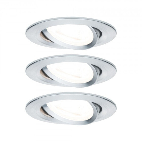 PAULMANN 934.33 - Recessed lighting spot - GU10 - 3 bulb(s) - LED - 2700 K - Aluminium
