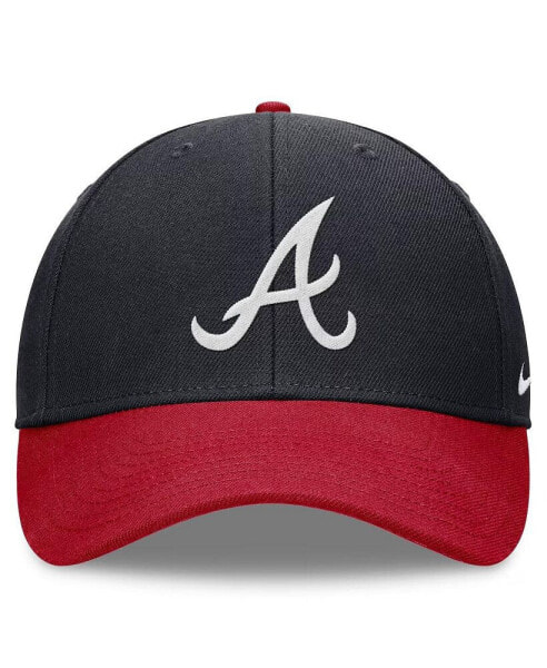 Men's Navy/Red Atlanta Braves Evergreen Club Performance Adjustable Hat