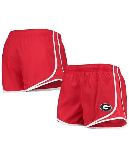 Women's Red Georgia Bulldogs Team Tempo Performance Shorts