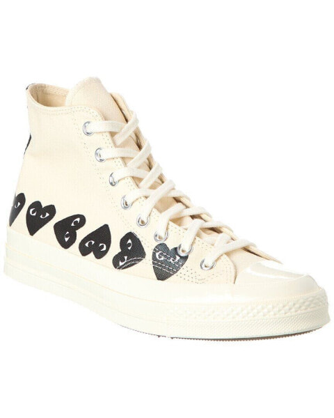 Converse X Comme Des Garçons Play Canvas High-Top Sneaker Men's White 8.5